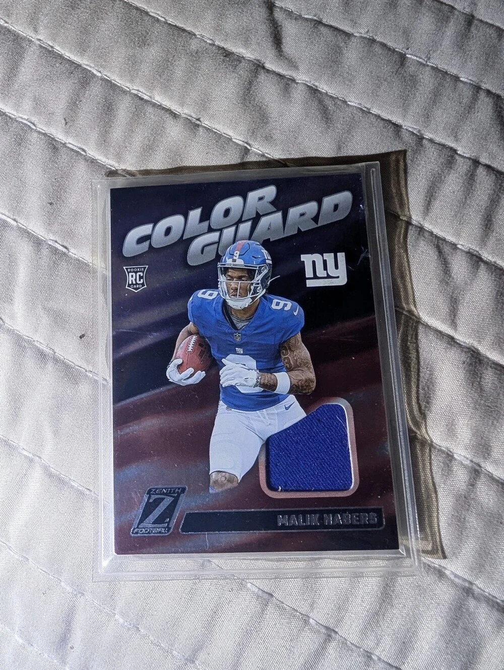 Malik Nabers- 2024 Panini Zenith - Color Guard #CG5 (MEM, RC)